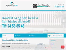 Tablet Screenshot of bjerndrupvvs.dk